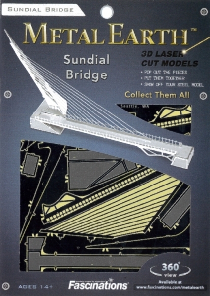 Sundial Bridge Metal Earth 3D Laser Cut Metal Model Fascinations MMS031 